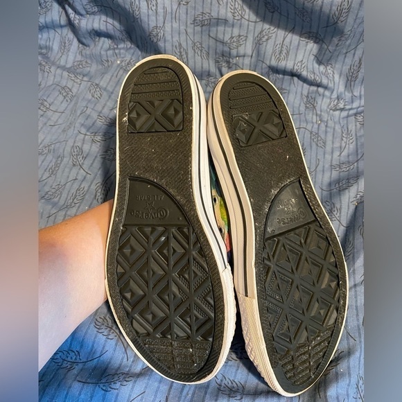 Watercolor high top converse all star sneakers junior 5 women’s 6.5 - Picture 6 of 7